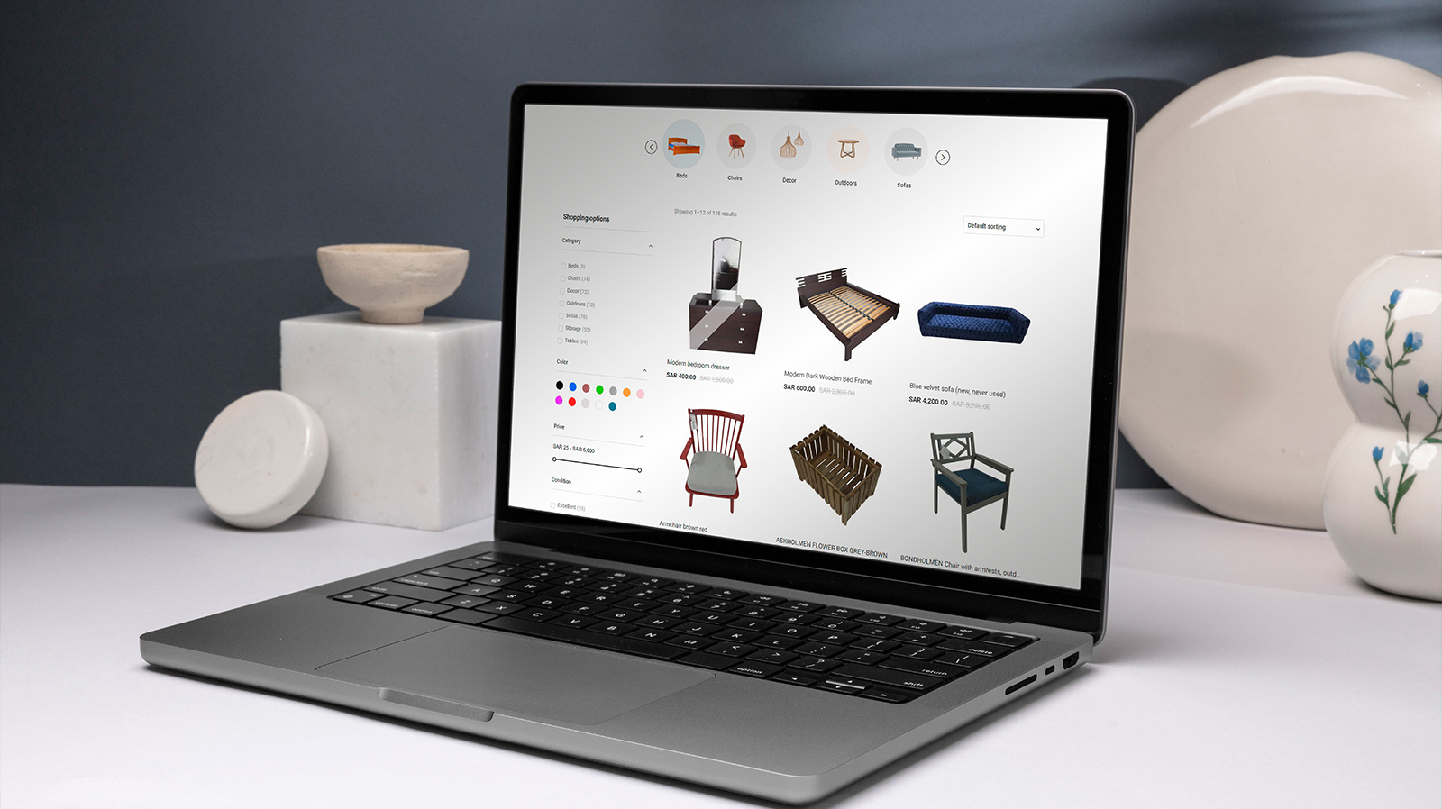Mobile app screen displaying vibrant colours and modern design